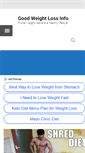 Mobile Screenshot of goodweightlossinfo.com